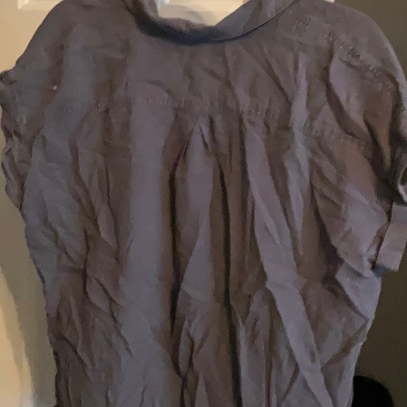 Thread Supply Womens Denim Shirt Size L Blue Button Up Short Sleeves Casual Top - Picture 4 of 4